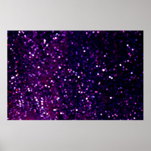 Póster fondo de las luces de época purpurina. morado y ne