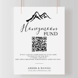 Póster Fondo de luna de miel para Bodas de la Montaña Bla