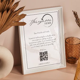 Póster Fondo de luna de miel Solicitud de Fondo de Viaje