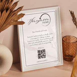 Póster Fondo de luna de miel Solicitud de Fondo de Viaje 