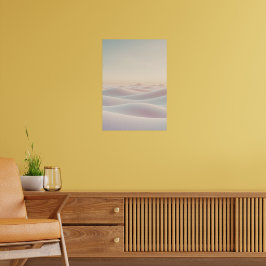 Póster Fondo de luz tranquila con dunas de arena