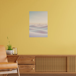 Póster Fondo de luz tranquila con dunas de arena