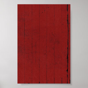 Póster Fondo de madera roja de puertas de granero