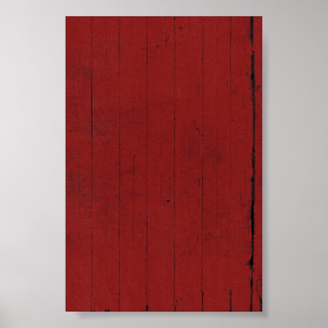 Póster Fondo de madera roja de puertas de granero (Frente)