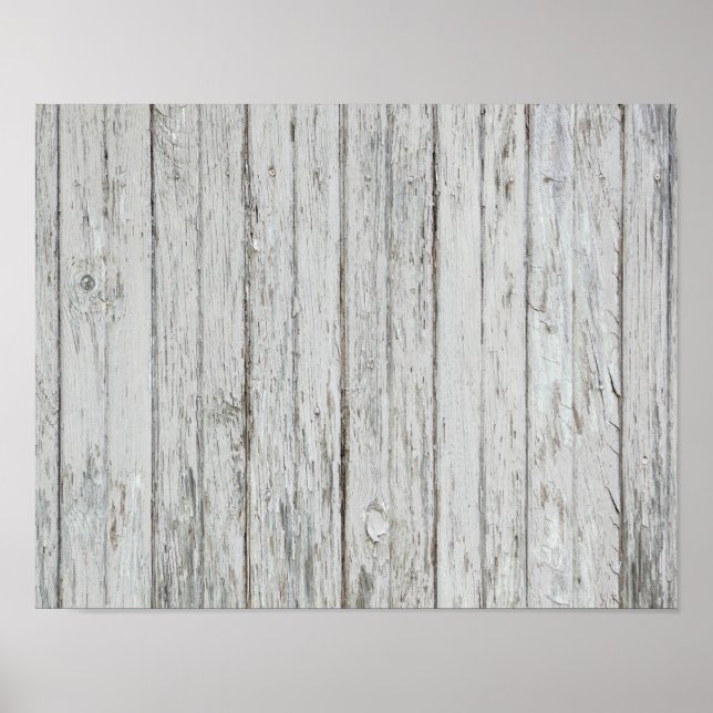 Póster Fondo De Madera Vintage (Frente)