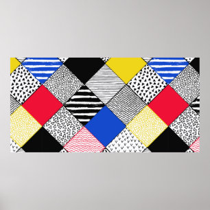 Póster Fondo De Obra De Mano. Textura infantil