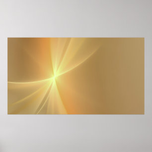 Póster Fondo de oro de naranja fractal