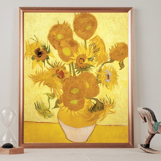 Póster Fondo de oro de Sunflowers Vincent van Gogh (Subido por el creador)