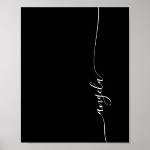 Póster Fondo de pantalla de teléfono con firma Elegant Gl