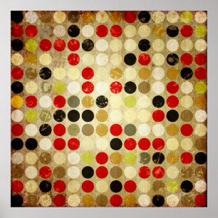 Póster fondo de papel grueso con círculos de color