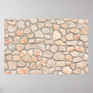 Póster Fondo de pared de piedra gris. piedra, textura, pa