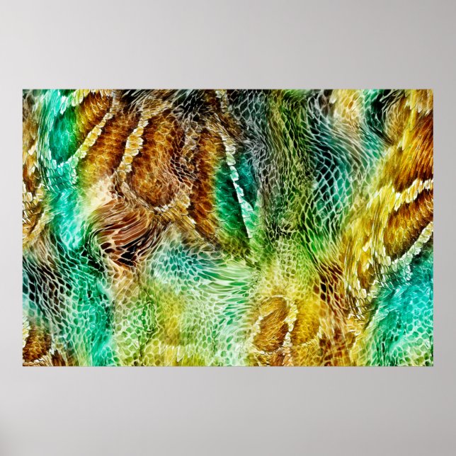 Póster Fondo de piel de serpiente (Frente)