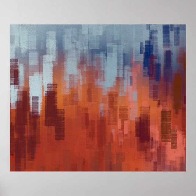 Póster Fondo de pintura abstracta en pared de hormigón. C (Frente)