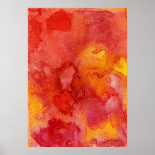 Póster Fondo de pintura acuarela. (Frente)