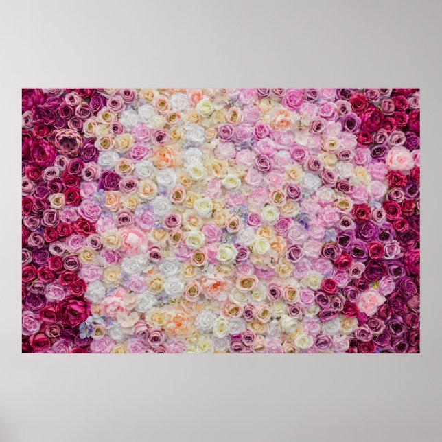 Póster Fondo de Rosas (Frente)