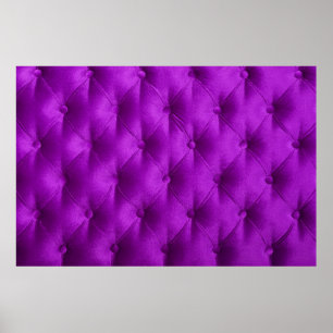 Póster Fondo de textil capitone de terciopelo púrpura vio