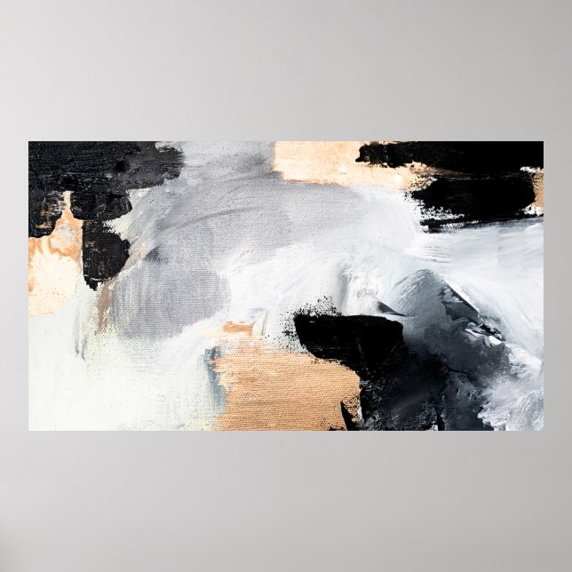Póster Fondo de textura de aceite abstracto. Pintar sobre (Frente)