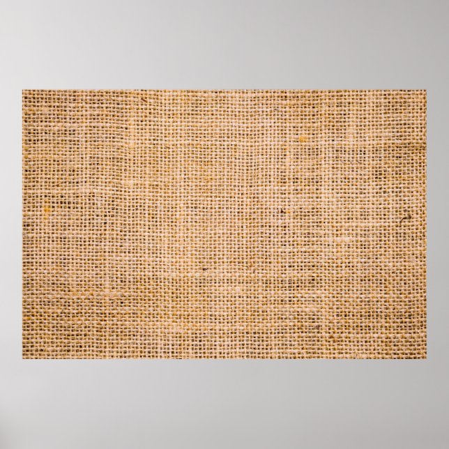Póster fondo de textura de arpillera de tela de chaqueta  (Frente)