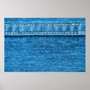 Póster Fondo de textura de jeans azules.