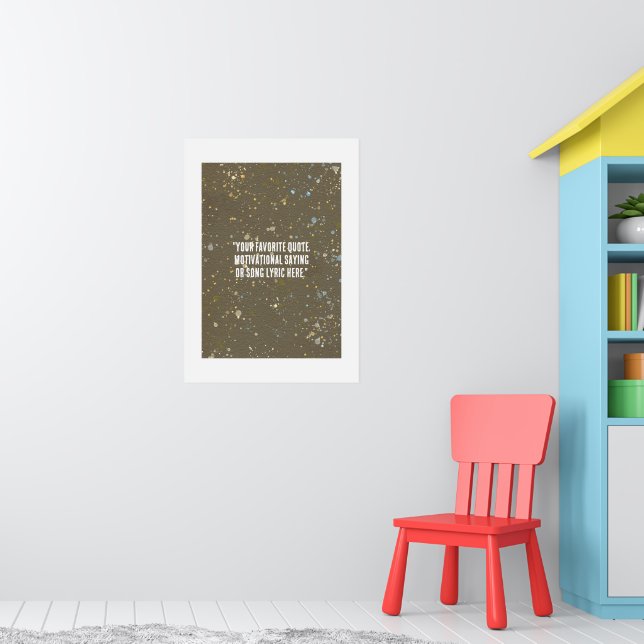 Póster Fondo de textura de papel de acuarela (Guardería 1)