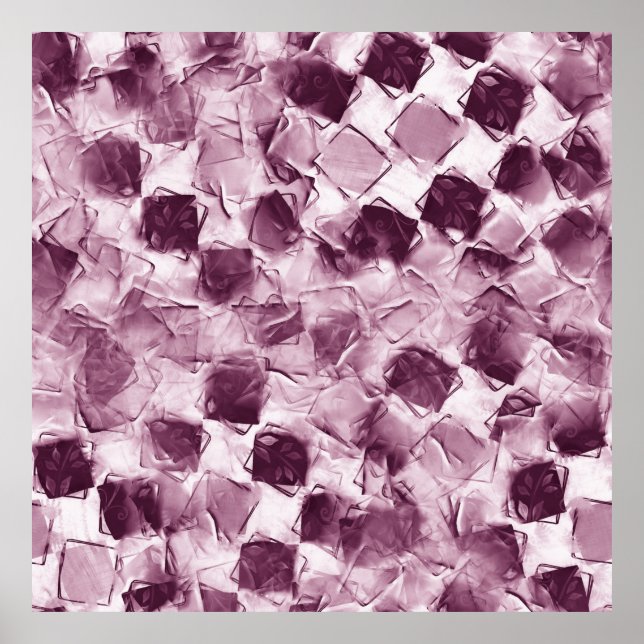 Póster Fondo de textura húmeda con mosaico. Dibujo de man (Frente)