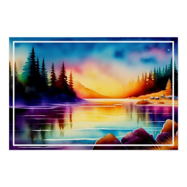 Póster Fondo De Verano Con Palmeras-56790 (Anverso)