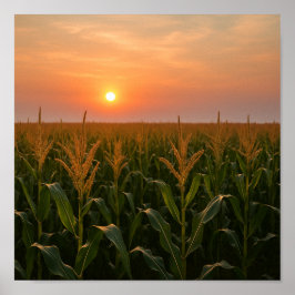 Póster Fondo de verano de Golden Cornfield