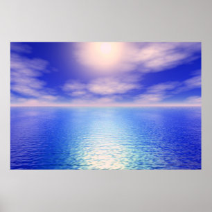 Póster Fondo del Acuario de Sunrise