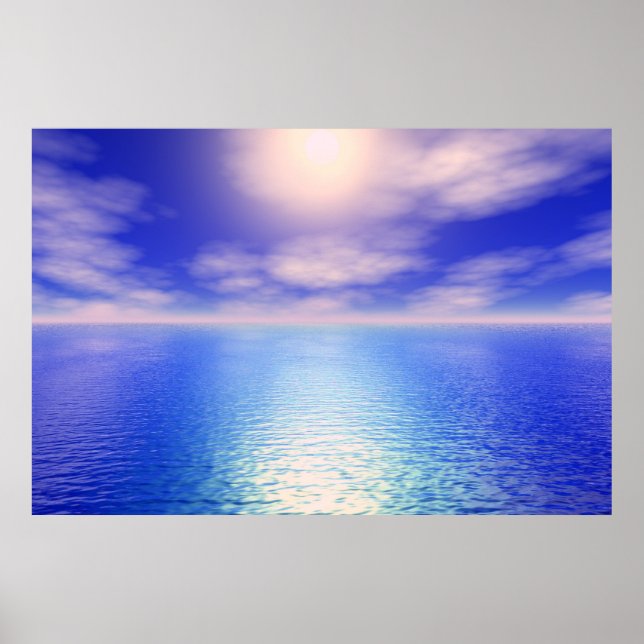Póster Fondo del Acuario de Sunrise (Frente)