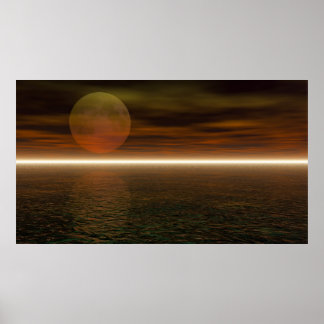 Póster Fondo del Acuario Moon Rising