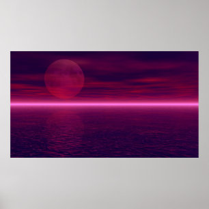 Póster Fondo del Acuario Moon Rising 2