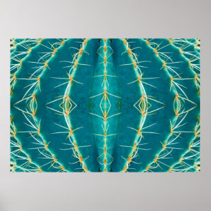 Póster Fondo del cactus del moreno,patrón de textura abst