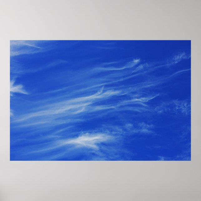 Póster Fondo del cielo azul. (Frente)