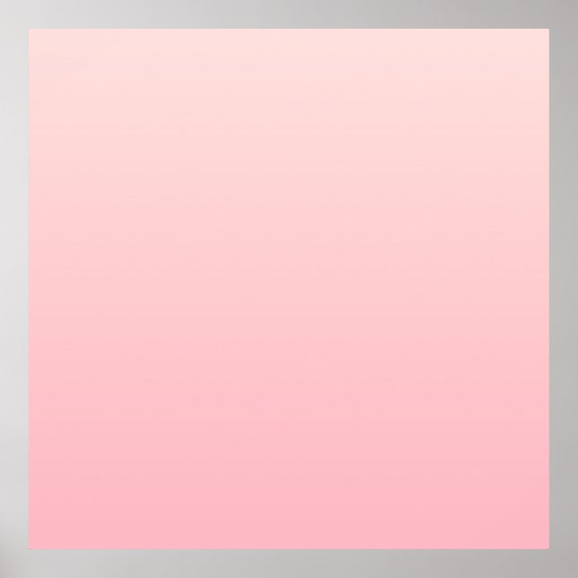 Póster Fondo del degradado rosado del pastel (Frente)