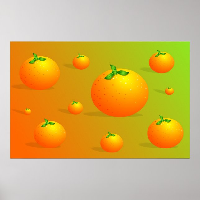 Póster Fondo del naranja (Frente)