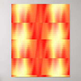 Póster Fondo del naranja en llamas