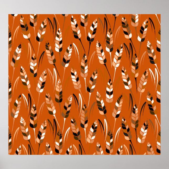 Póster Fondo del Pan Orgánico de Corn de cebada (Frente)