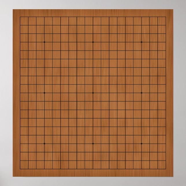 Póster Fondo del Personalizable de madera marrón gobana 1 (Frente)