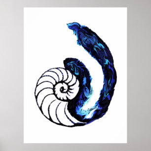 Póster Fondo del personalizable del negro del huérfano