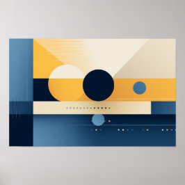Póster Fondo del Poster de formas geométricas