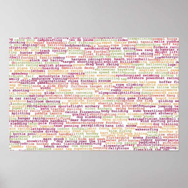 Póster Fondo deportivo (Frente)