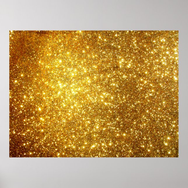 Póster fondo dorado grunge de alta resolución, ilustrati  (Frente)