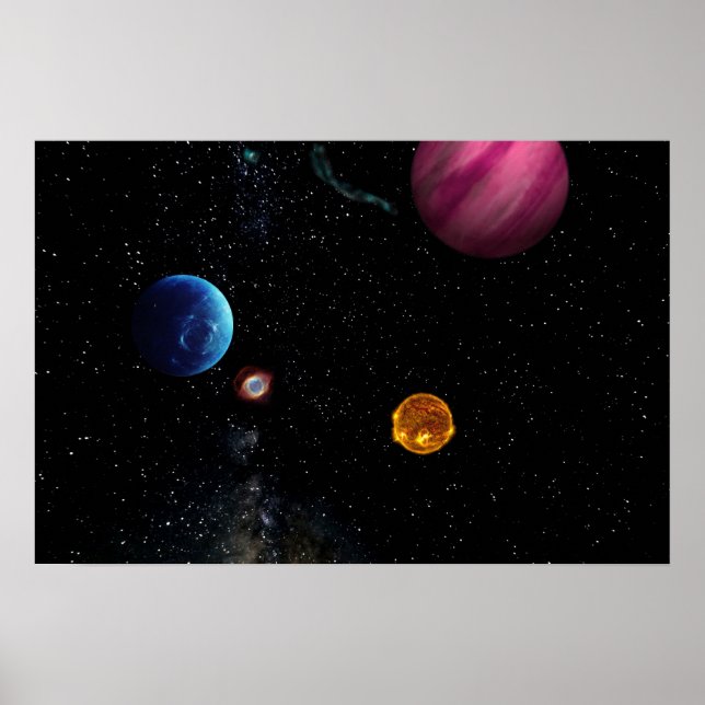 Póster Fondo Espacial (Frente)