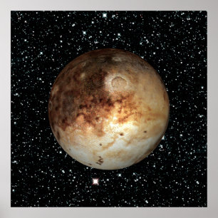 Póster Fondo estrella PLANET PLUTO (sistema solar) ~
