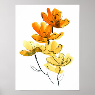 Póster Fondo floral abstracto
