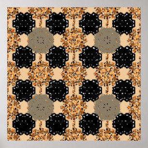 Póster Fondo floral dulce sin costura. Bonito vintage f