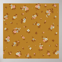 Fondo floral vintage. Patrón floral con asma