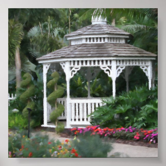 Póster Fondo fotográfico de Gazebo (Frente)