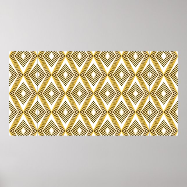 Póster Fondo geométrico abstracto. Art Déco.  (Frente)