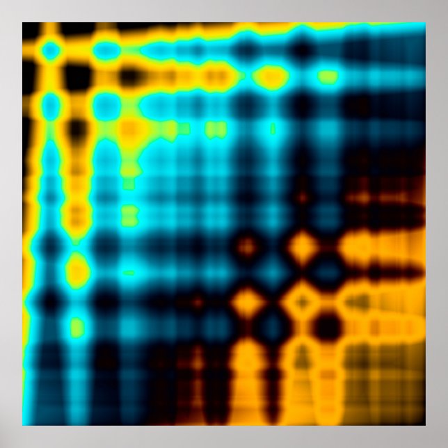 Póster Fondo geométrico abstracto colorido con patrón (Frente)